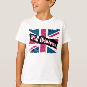 Camiseta punky viciosa del niño