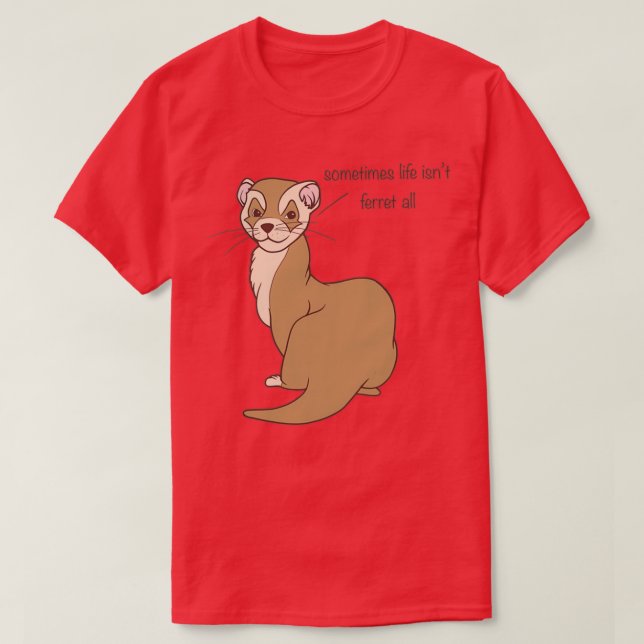 Camiseta Punny Ferret (Diseño del anverso)