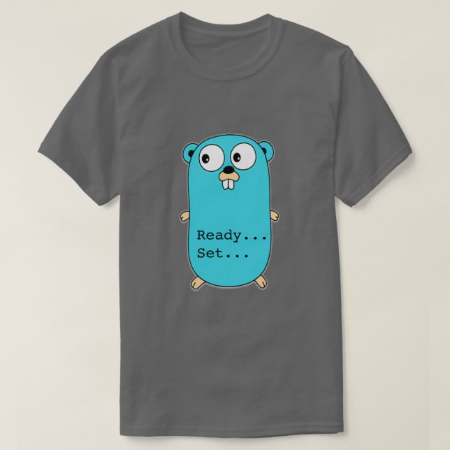 Camiseta Punny Golang (Diseño del anverso)