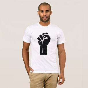 Camiseta Puño apretado rised negro