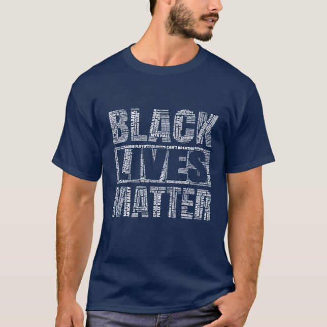 Camiseta Puño BLM Dice Sus Nombres #Blacklivesmatter (Anverso)