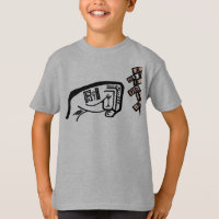 Puño de fe Dibujo negrita en blanco y negro