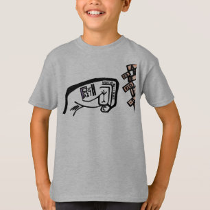 Camiseta Puño de fe Dibujo negrita en blanco y negro