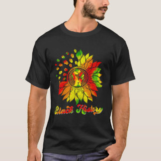 Camiseta Puño de girasol Orgullo africano americano histori