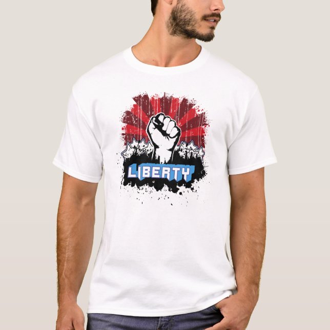 Camiseta Puño de la libertad con el logotipo (Anverso)