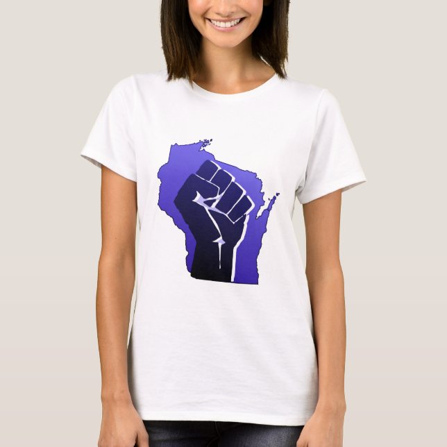 Camiseta Puño de la solidaridad de Wisconsin (Anverso)