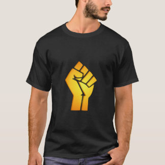 Camiseta Puño de las vidas negras de oro
