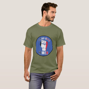 Camiseta Puño de liberación con bandera de Yemen, protesta 
