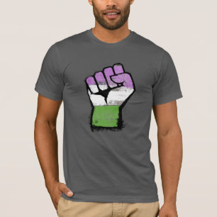 Camiseta Puño de orgullo queer / genderqueer