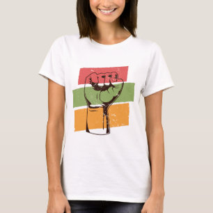 Camiseta Puño de Poder Negro de BLM