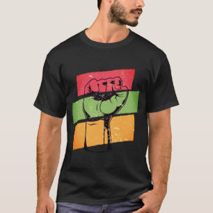 Camiseta Puño De Poder Negro De BLM