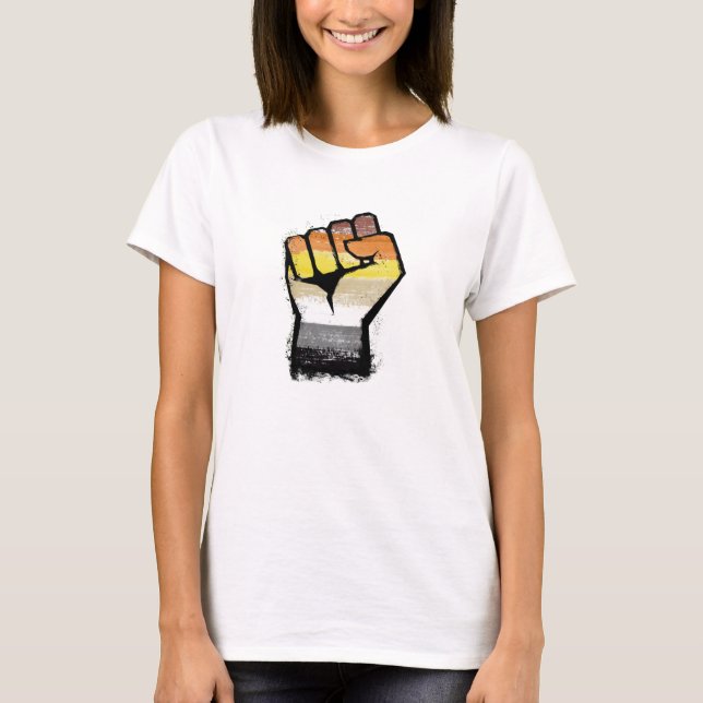 Camiseta Puño de protesta de oso (Anverso)