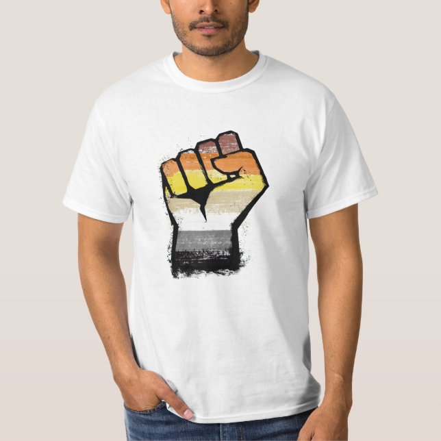 Camiseta Puño de protesta de oso (Anverso)