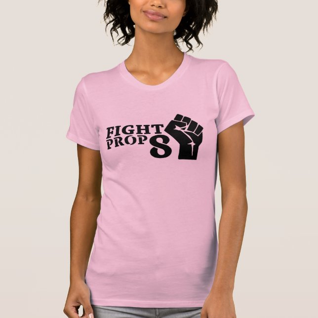 Camiseta Puño del apoyo 8 de la lucha de las mujeres (Anverso)