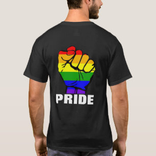 Camiseta Puño del Orgullo Arcoiris
