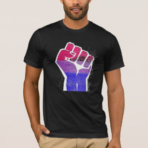 Camiseta Puño del Orgullo Bisexual