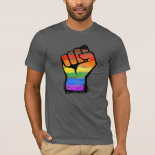 Camiseta Puño del Orgullo Filadelfia de LGBTQ POC