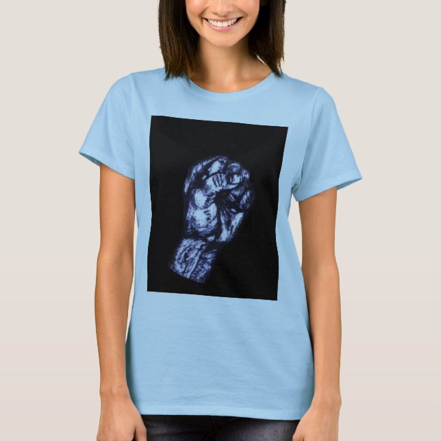 Camiseta Puño del poder negro (Anverso)