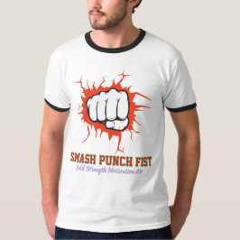Camiseta Puño Golpe Fuerte – Arte de Motivación de Fuerza A