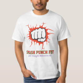 Camiseta Puño Golpe Fuerte – Arte de Motivación de Fuerza A