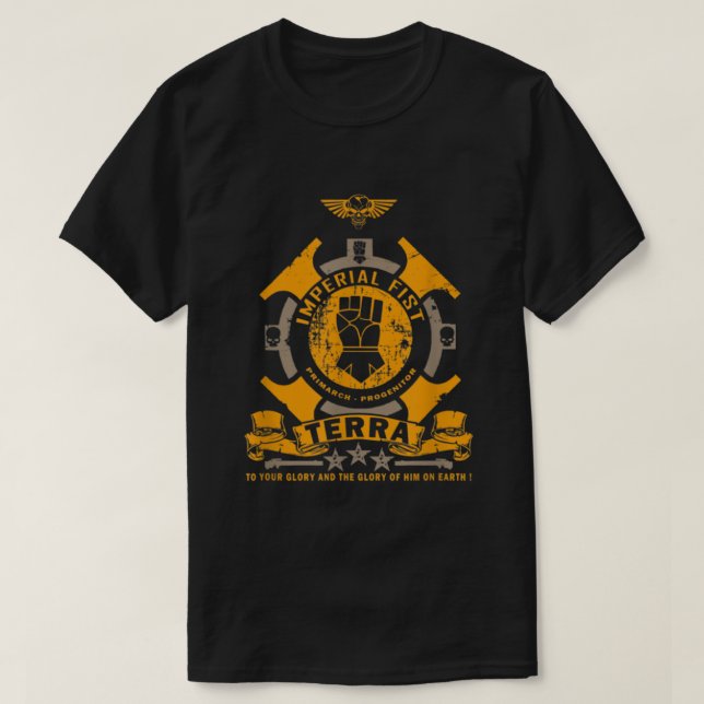 Camiseta Puño Imperial Tierra  (Diseño del anverso)