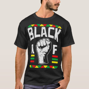 Camiseta Puño negro AF Dashiki Kente Orgullo BLM Africano A