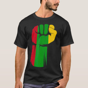 Camiseta Puño negro Orgullo afroamericano historia negra M