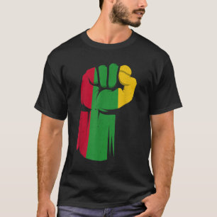 Camiseta Puño negro Orgullo afroamericano historia negra Mo