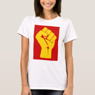 Camiseta Puño, Rebelde, Disturbio, Resistencia, Estilo Comu