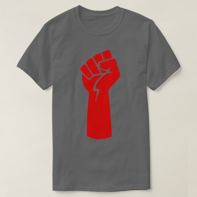 Camiseta puño rojo (Diseño del anverso)