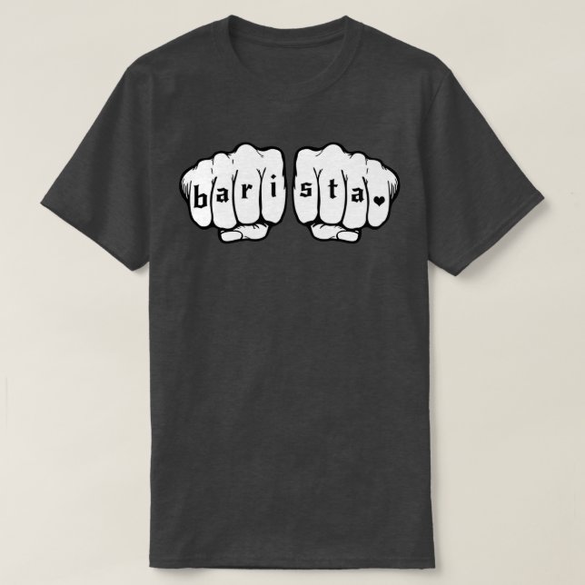 Camiseta Puños de Barista 11 (Diseño del anverso)