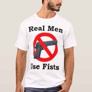 Camiseta Puños reales del uso de los hombres