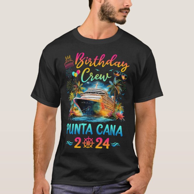 Camiseta Punta Cana 2024 Vacaciones Viaje de la tripulación (Anverso)