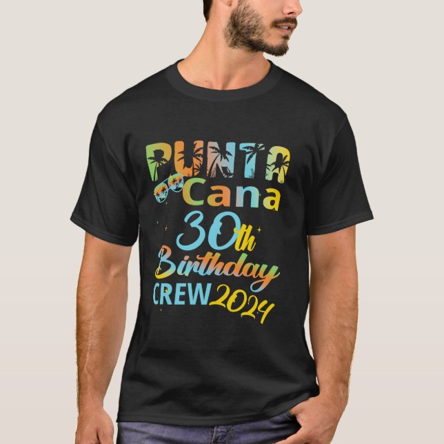 Camiseta Punta Cana 30.ª tripulación de cumpleaños 2024 Fel (Anverso)