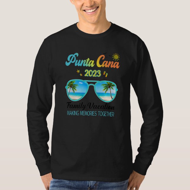 Camiseta Punta Cana Dominican Republic Family Trip 2023 Out (Anverso)