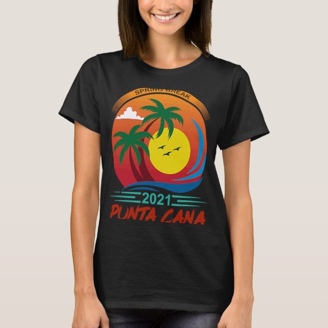 Camiseta Punta Cana Dominican Republic Holiday Beach Ocean (Anverso)
