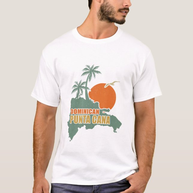 Camiseta Punta Cana Dominican - Vacaciones Familiares Vinta (Anverso)