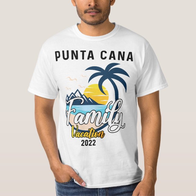 Camiseta Punta Cana Family Vacation 2022 Matching Dominican (Anverso)