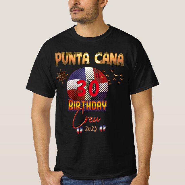 Camiseta Punta Cana República Dominicana Cumpleaños coincid (Anverso)