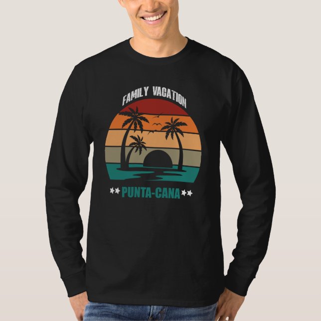 Camiseta Punta Cana Summer Family Couple Matching Holiday (Anverso)