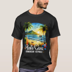 Camiseta Punta Cana vacaciones en familia en la playa domin