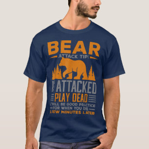 Camiseta Punta de ataque del oso del caracol de camping si 