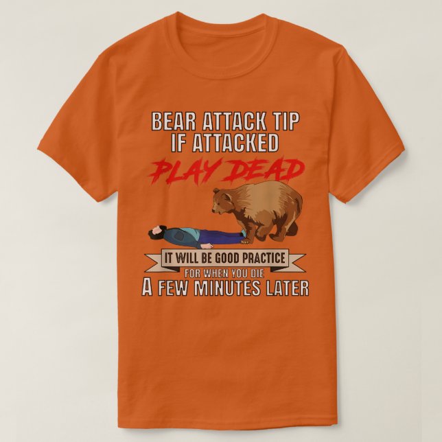 Camiseta Punta de ataque del oso del caracol de camping si  (Diseño del anverso)