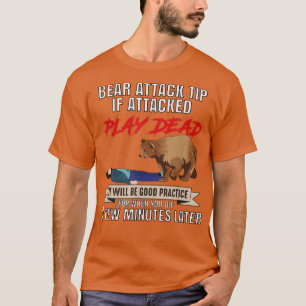 Camiseta Punta de ataque del oso del caracol de camping si 