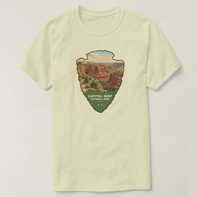 Camiseta Punta de flecha del Parque Nacional Capitol Reef (Diseño del anverso)