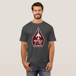 Camiseta Punta de flecha del rojo de F-105 Thunderchief