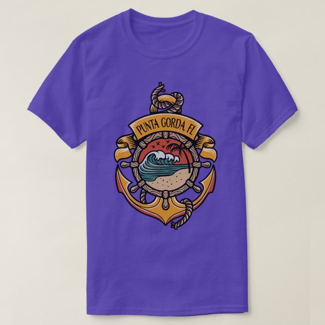 Camiseta Punta Gorda Florida Playas de la Costa Oeste (Diseño del anverso)