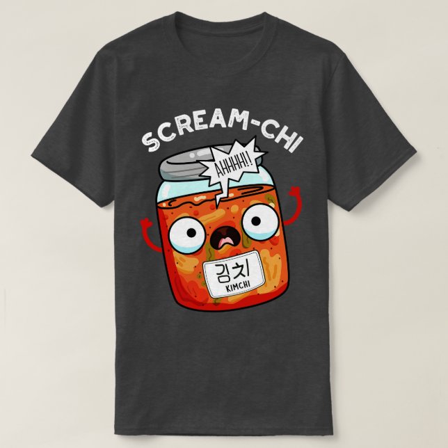 Camiseta Puntas kimchi graciosas de Screamchi 1 (Diseño del anverso)