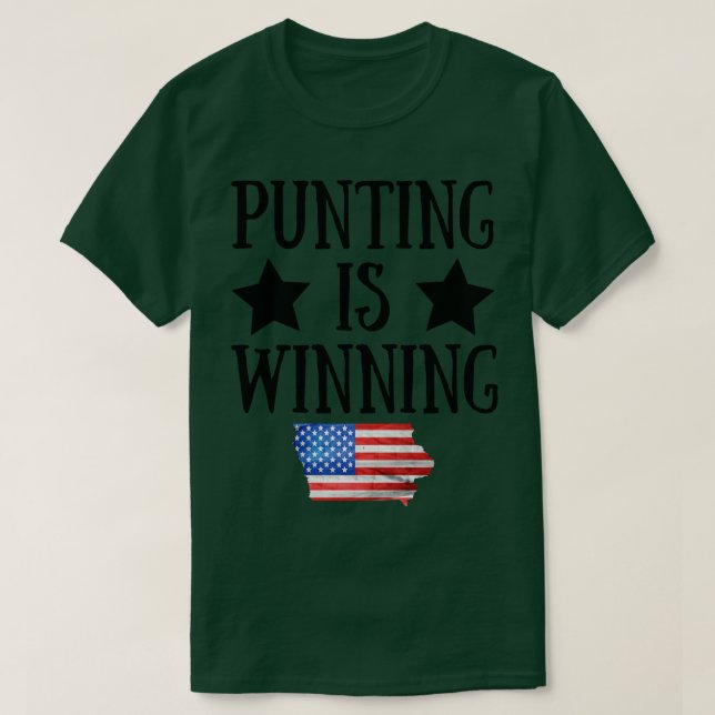 Camiseta puntear está ganando iowa (Diseño del anverso)