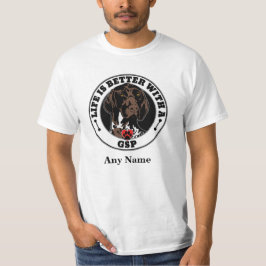 Camiseta Puntero alemán de corto alcance personalizado GSP